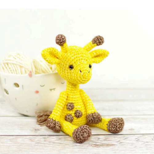 Small Giraffe PDF Amigurumi Crochet Pattern - HookStitch