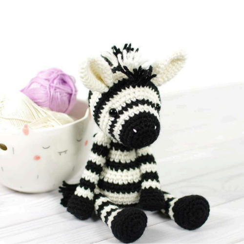 Small Zebra PDF Amigurumi Crochet Pattern - HookStitch