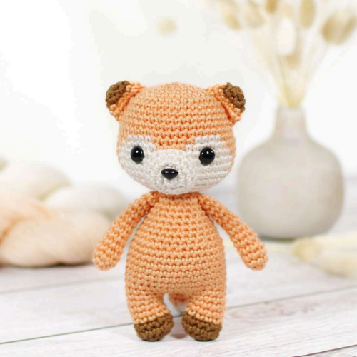 Little Fox PDF Amigurumi Crochet Pattern - HookStitch