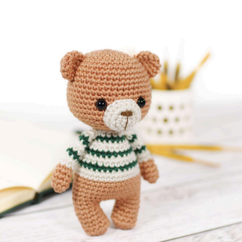 Little Teddy Bear PDF Amigurumi Crochet Pattern - HookStitch