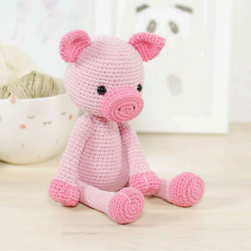 Piglet PDF Amigurumi Crochet Pattern - HookStitch