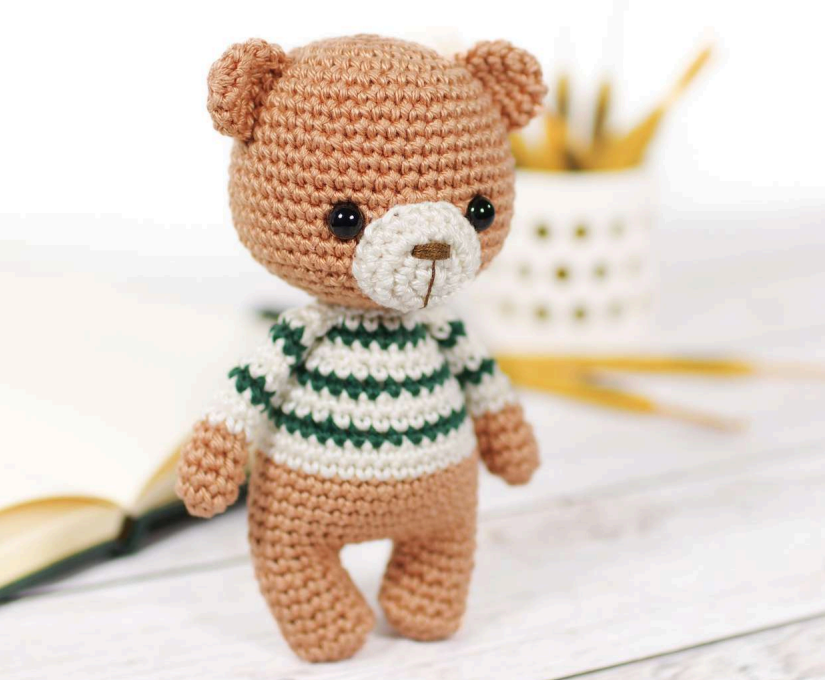 Little Teddy Bear PDF Amigurumi Crochet Pattern - HookStitch