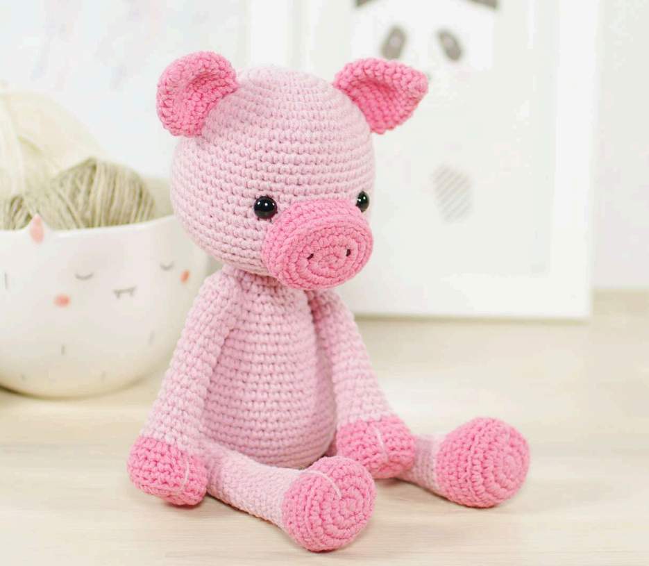 Piglet PDF Amigurumi Crochet Pattern - HookStitch